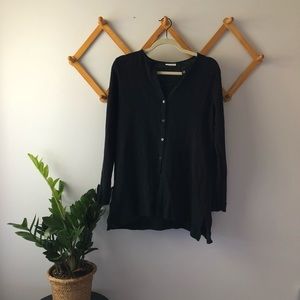 Pure Jill Linen Tunic Navy Blue